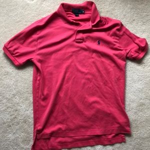 Salmon Ralph Lauren polo t shirt size medium.